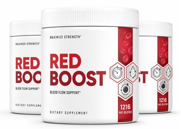 Red Boost Powder Bottles